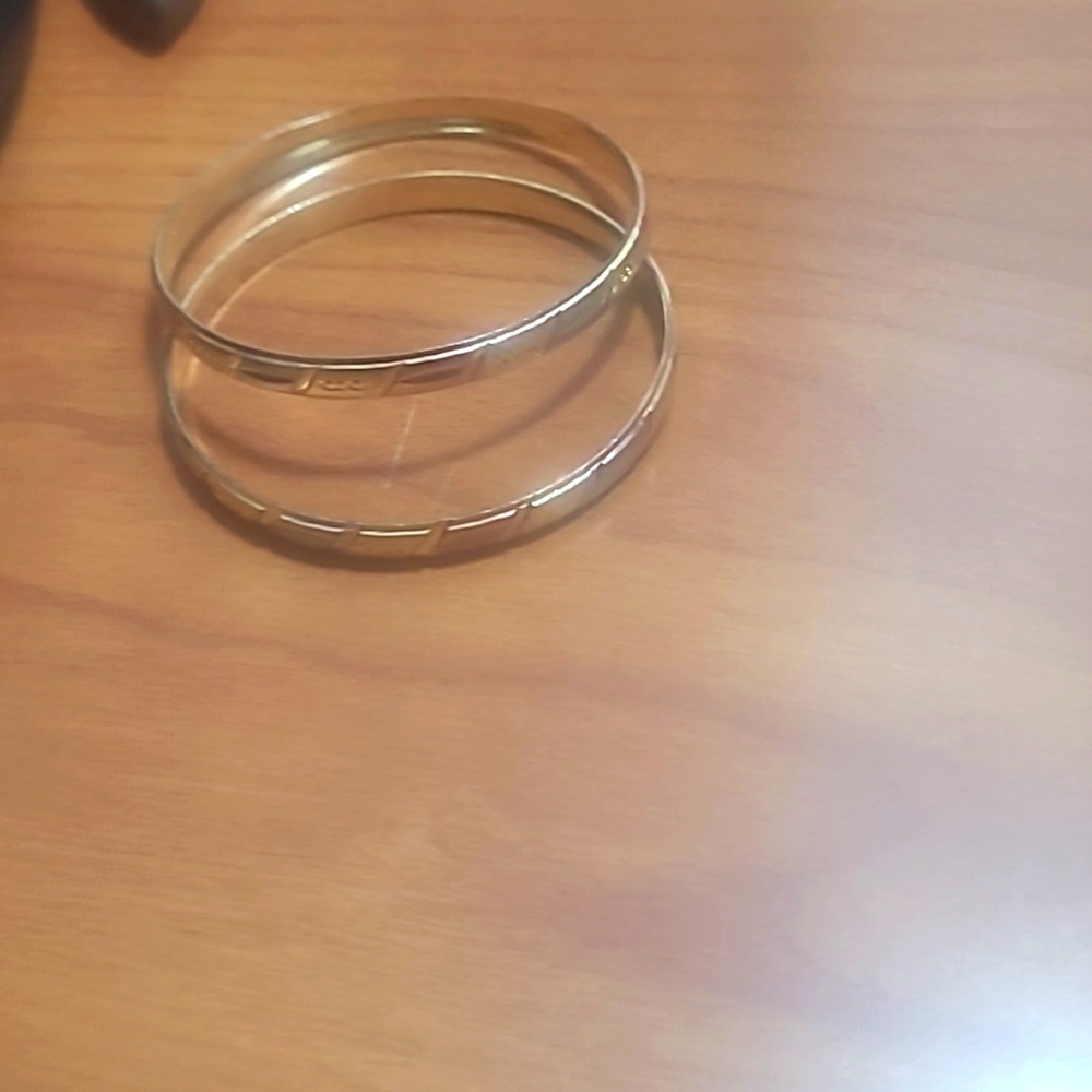 Child 14k bangle bracelets